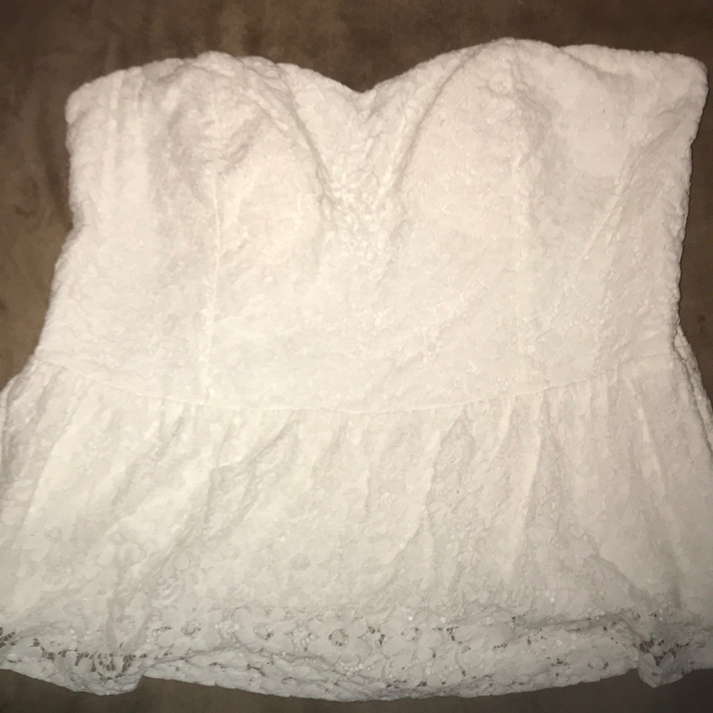 Lace halter top